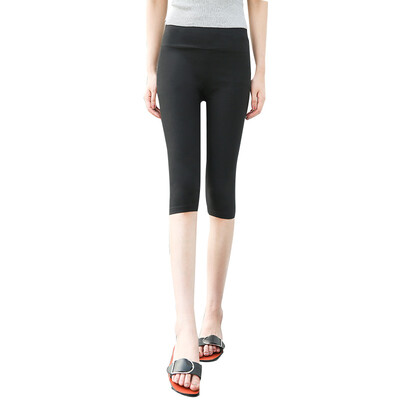 

Antarctic Nanjiren summer seven-legged leggings Slim fashion trendy fashion pants thin section black  16574