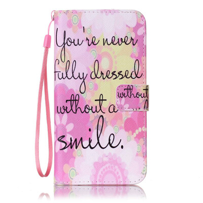 

Pink Smile Design PU Leather Flip Cover Wallet Card Holder Case for IPHONE 6PLUS
