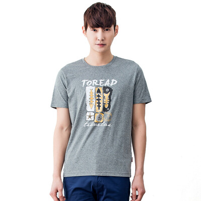 

Pathfinder TOREAD весной и летом на открытом воздухе мужчин и женщин пара с короткими рукавами хлопок футболки упругое чувство собственной TAJE81839 глубокий цветок серый M