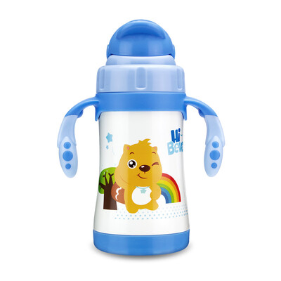 

aidebar Beiwa детский стакан 400ML на открытом воздухе питьевой чашки бутылку воды прямо студент ремень 304 чашки из нержавеющей стали ЭЛС-400 синий