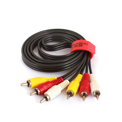 

Rui Fu REVOFREE CY3-3 three lotus line AV audio video cable 3RCA 3RCA red&white set-top box line 10 meters