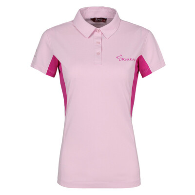 

Pathfinder TOREAD spring&summer outdoor couples female quick dry breathable short sleeve T shirt POLO shirt KAJE82537 dream powder dream purple S