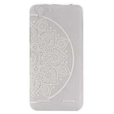 

Flower of semicircle Pattern Soft Thin TPU Rubber Silicone Gel Case Cover for Lenovo Lemon 3