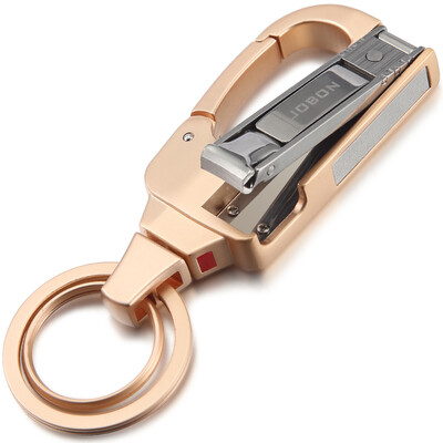 

Jingdong supermarket] JOBON Zhongbang key chain ring car key chain chain mother circle spring knife with a bottle opener waist hanging ZB-8735B