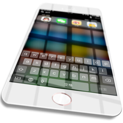 

ESK iPhone6 ​​/ 6s Plus закаленная пленка Apple 6 / 6s Plus стеклянная пленка 3D мягкий край полноэкранный высокоразрешающий взрывозащищенный мобильный телефон защитная пленка JM111-white