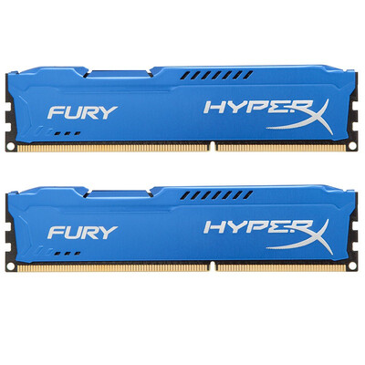 

Kingston (Kingston) хакеры God Fury серии DDR3 1600 8GB (4GBx2) настольная память (HX316C10FK2 / 8) синий