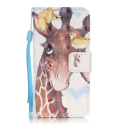 

Giraffe Design PU Leather Flip Cover Wallet Card Holder Case for IPHONE 5