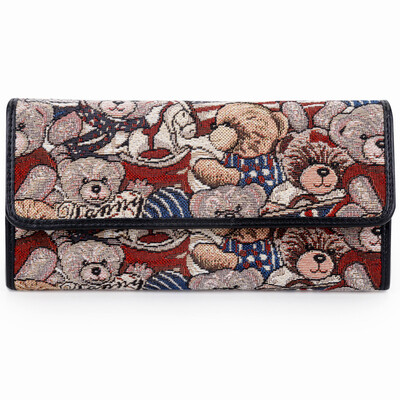 

Danny Bear DANNY BEAR flag bear series ladies hand bag long wallet DBWB162008-175 camouflage red with black