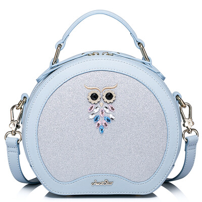 

Европа, когда удовлетворены JUST STAR сумка женская мода мешок плеча сумка женская тенденция посыльного сумка корейской версии прилива сова небольшой круглый мешок 269 мечта синий