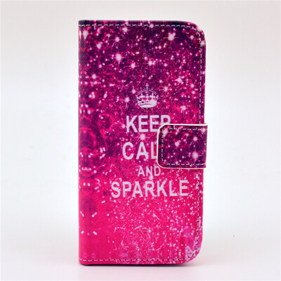 

Crown Design PU Leather Flip Cover Wallet Card Holder Case for IPHONE 5