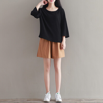 

CITYPLUS Sen Female Department of wild loose was thin seven points under the sleeve sleeve T shirt CWTD172466 white all