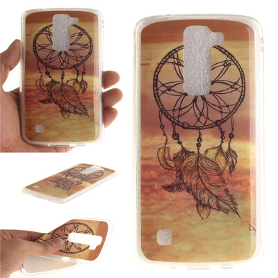 

Dreamcatcher Pattern Soft Thin TPU Rubber Silicone Gel Case Cover for LG K7