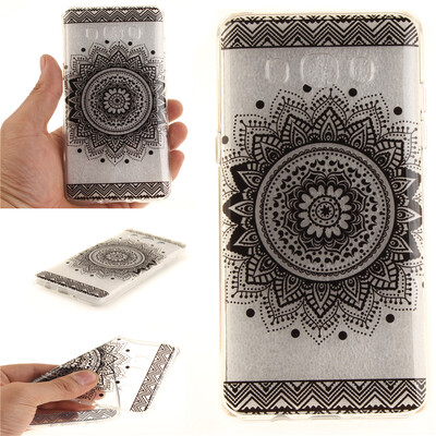 

Black mandala Pattern Soft Thin TPU Rubber Silicone Gel Case Cover for Samsung Galaxy J5 2016/J510