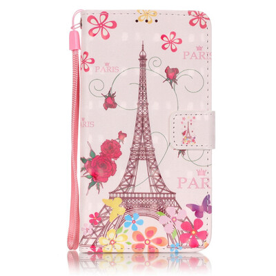 

Eiffel Tower Design PU Leather Flip Cover Wallet Card Holder Case for SAMSUNG A510