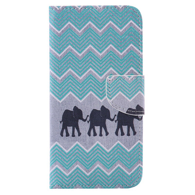 

Elephant Design PU Leather Flip Cover Wallet Card Holder Case for HUAWEI HONOR 5X
