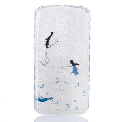 

Small dolphins Pattern Soft Thin TPU Rubber Silicone Gel Case Cover for Moto G4/G4 Plus