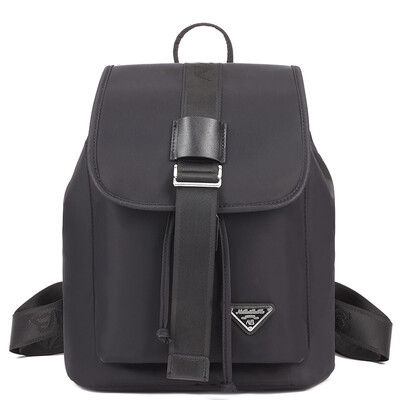 

Nabe, such as cool NB female package covered shoulder bag Japanese and Korean version of pure color simple backpack vertical section square lady bag nb8880 black