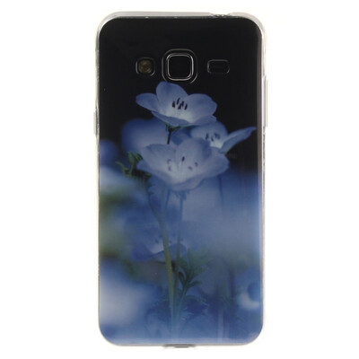 

Blue flower Pattern Soft Thin TPU Rubber Silicone Gel Case Cover for SAMSUNG GALAXY A3 2016/A310