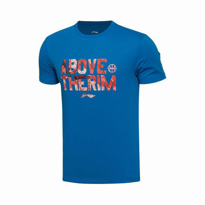 

Li Ning LI-NING Men&39s Sports T-Shirt Collar T-Shirt AHSL057-3 Blue