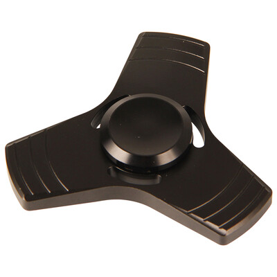 

Austrian Santa Fe fingertips spiral finger tip gyro creative decompression toys clover meteor aluminum alloy - black