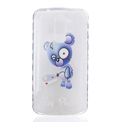 

Blue bear Pattern Soft Thin TPU Rubber Silicone Gel Case Cover for LG K10