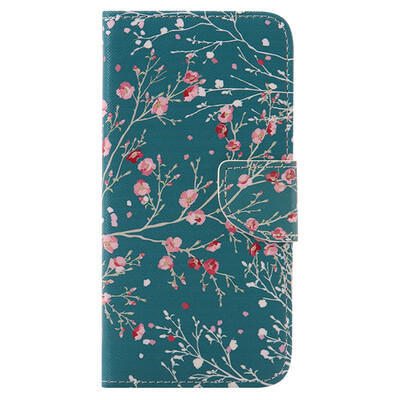 

Blue Apricot Tree Design PU Leather Flip Cover Wallet Card Holder Case for HUAWEI HONOR 5X