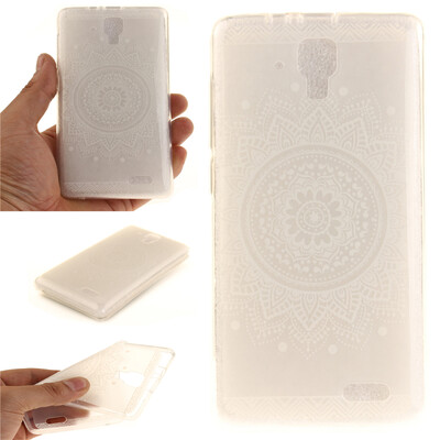 

Белый Мандала шаблон Мягкий тонкий резиновый ТПУ Силиконовый чехол Гель для Lenovo A536