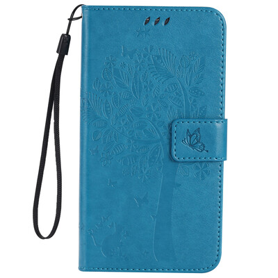 

Blue Tree Design PU Leather Flip Cover Wallet Card Holder Case for SAMSUNG A710 A72016