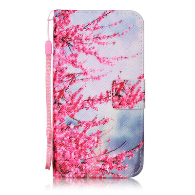 

Plum Blossom Design PU Leather Flip Cover Wallet Card Holder Case for Huawei Y6 Pro