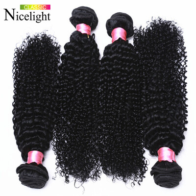 

7a Grade Peruvian Virgin Hair Kinky Curly 4 Bundles Kinky Curly Virgin Hair Nicelight Peruvian Curly Weave Human Hair Extensions