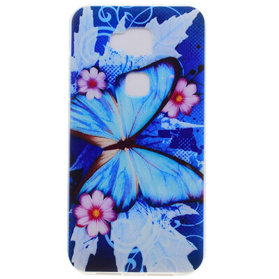 

Blue butterfly Pattern Soft Thin TPU Rubber Silicone Gel Case Cover for Huawei G8GX8