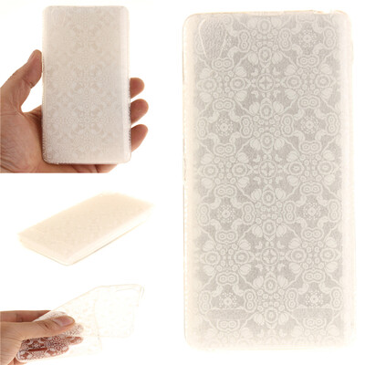 

Half white flowers Pattern Soft Thin TPU Rubber Silicone Gel Case Cover for Lenovo K3A6000