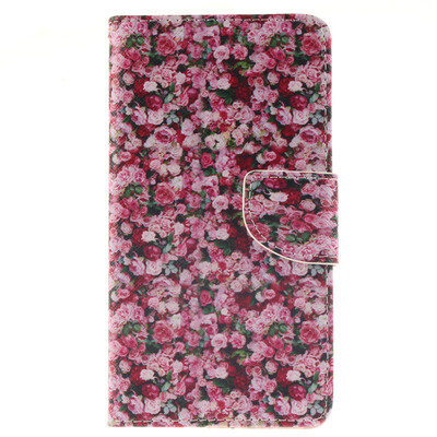 

Floral Design PU Leather Flip Cover Wallet Card Holder Case for LG G4