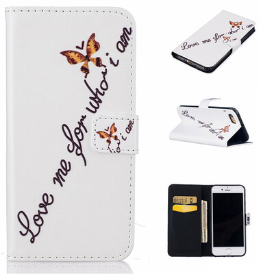 

Butterfly Design PU Leather Flip Cover Wallet Card Holder Case for IPHONE 7 47 inch