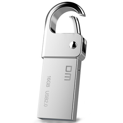 

DM PD027 small seven metal buckle waterproof U disk 16G within the gift of the end of the game client silver