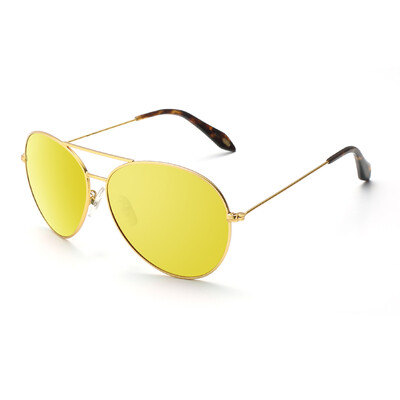 

Jingdong Supermarket Ms San TANS sunglasses polarized driving glasses sunscreen color film toad sunglasses 8601 gold frame red red