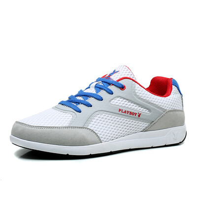 

Playboy (PLAYBOY) повседневная обувь мода сетка бег обувь обувь спортивная обувь DS61005 белый / светло-серый (двойной) 43