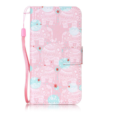 

Pink Elephant Design PU Leather Flip Cover Wallet Card Holder Case for Samsung Galaxy S4I9500