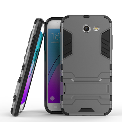 

Серый Slim Robot Armor Kickstand Ударопрочный жесткий корпус из прочной резины для SAMSUNG GALAXY J3 Prime