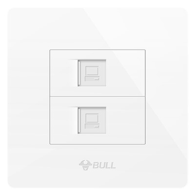 

Bull (БЫК) переключатель гнездо G07 серия два телевизионной розетка 86 Панели G07T233 белой