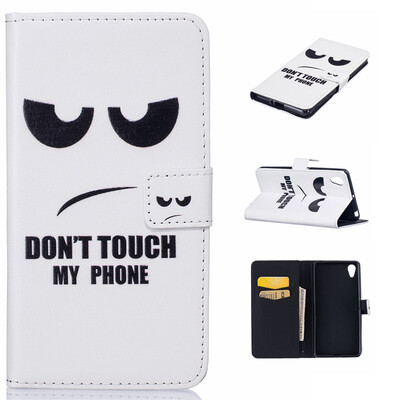 

Eye Design PU Leather Flip Cover Wallet Card Holder Case for SONY Xperia X