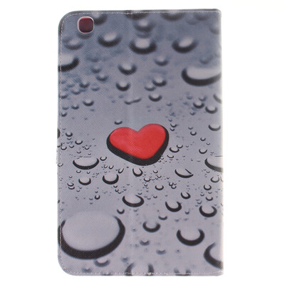 

Сердце образный водослива Стиль Тиснение Классический откидная крышка с подставкой Функция и слот кредитной карты для SAMSUNG GALAXY Tab S2 8.0 T715C