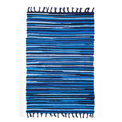 

Jiangnan лист коврики тканые коврики Doormat гостиной кухни и спальни 50 * 80см синий бар (с нескользящей коврики)