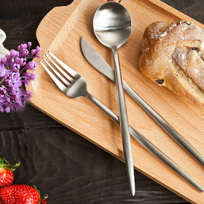 

【Jingdong Supermarket】 Sunshine flying song 304 stainless steel tableware creative steak knife and fork spoon tableware three suit character