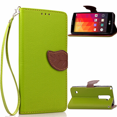 

Green Design PU Leather Flip Cover Wallet Card Holder Case for LG Magna