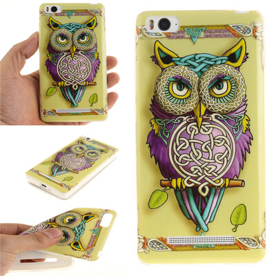 

Owl Pattern Soft Thin TPU Rubber Silicone Gel Case Cover for XIAOMI 4C4I
