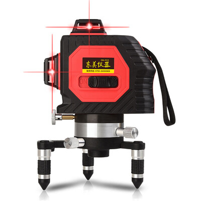 

Dongmei 12-line laser level meter 3D wall mounted instrument red light line instrument infrared level meter DM-R12
