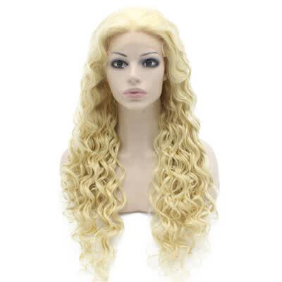 

Iwona Synthetic Hair Lace Front Long Curly 613 Blond Wig
