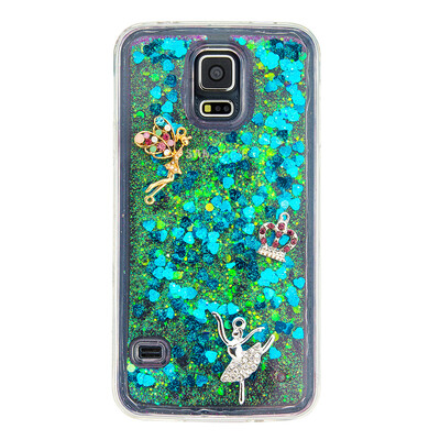 

Динамический Quicksand Блеск наливные Мягкая ТПУ чехол для SAMSUNG S5
