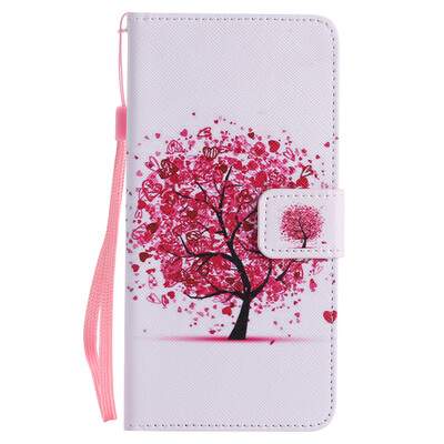 

Flower Design PU Leather Flip Cover Wallet Card Holder Case for SAMSUNG J7Prime